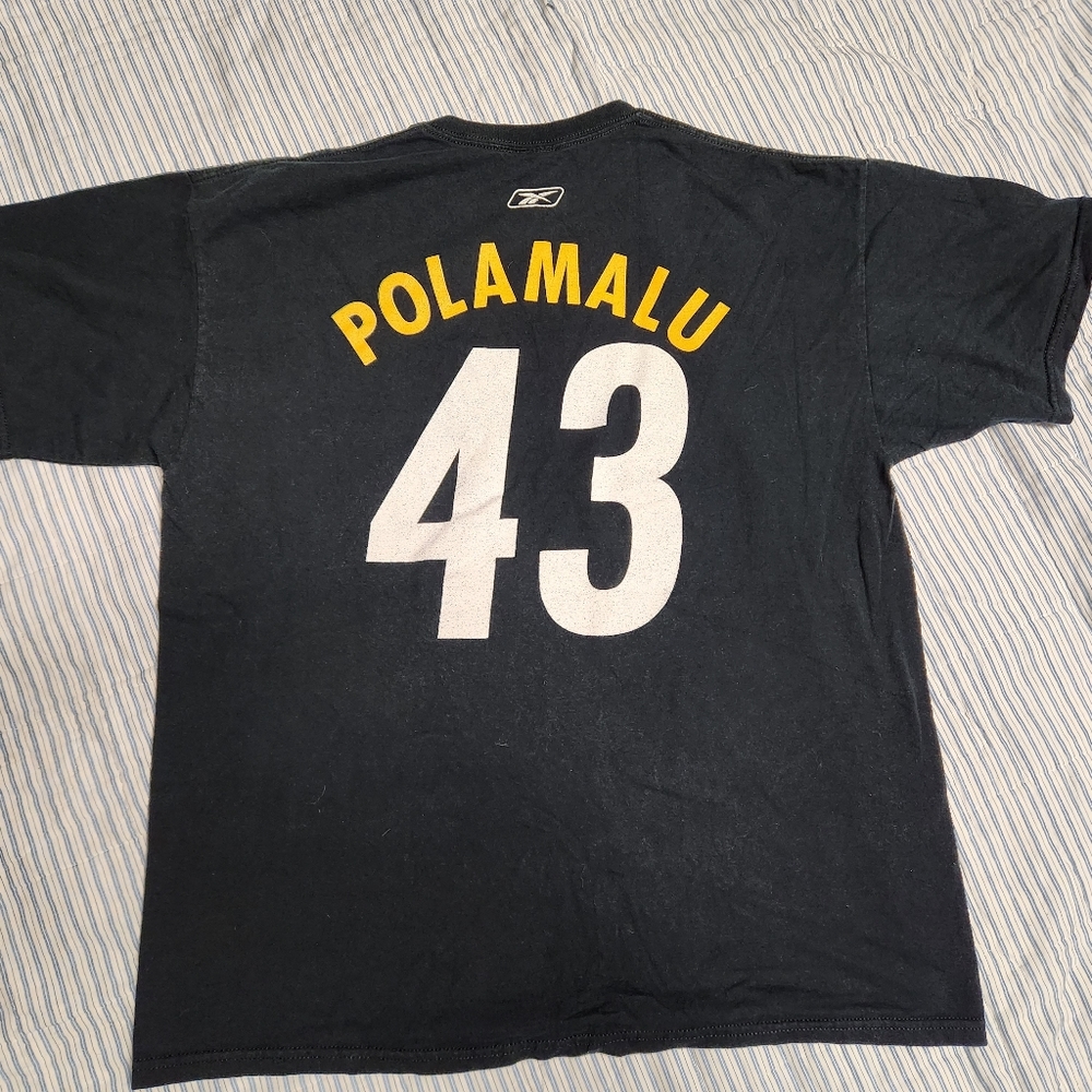 Pittsburgh Steelers shirt, Polamalu #43, size xl